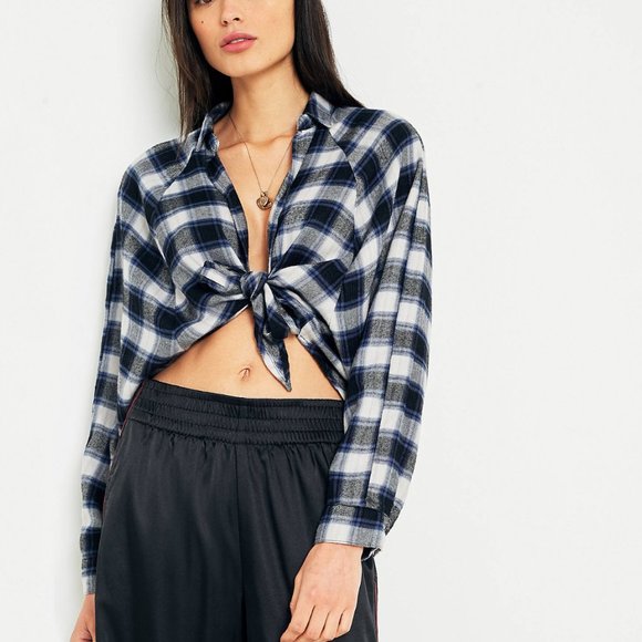 SOLD BDG | Courtney Flannel Check-Tie - Picture 2 of 6